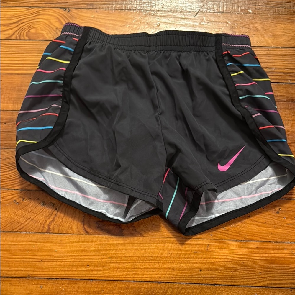 Nike girls Black Running Shorts